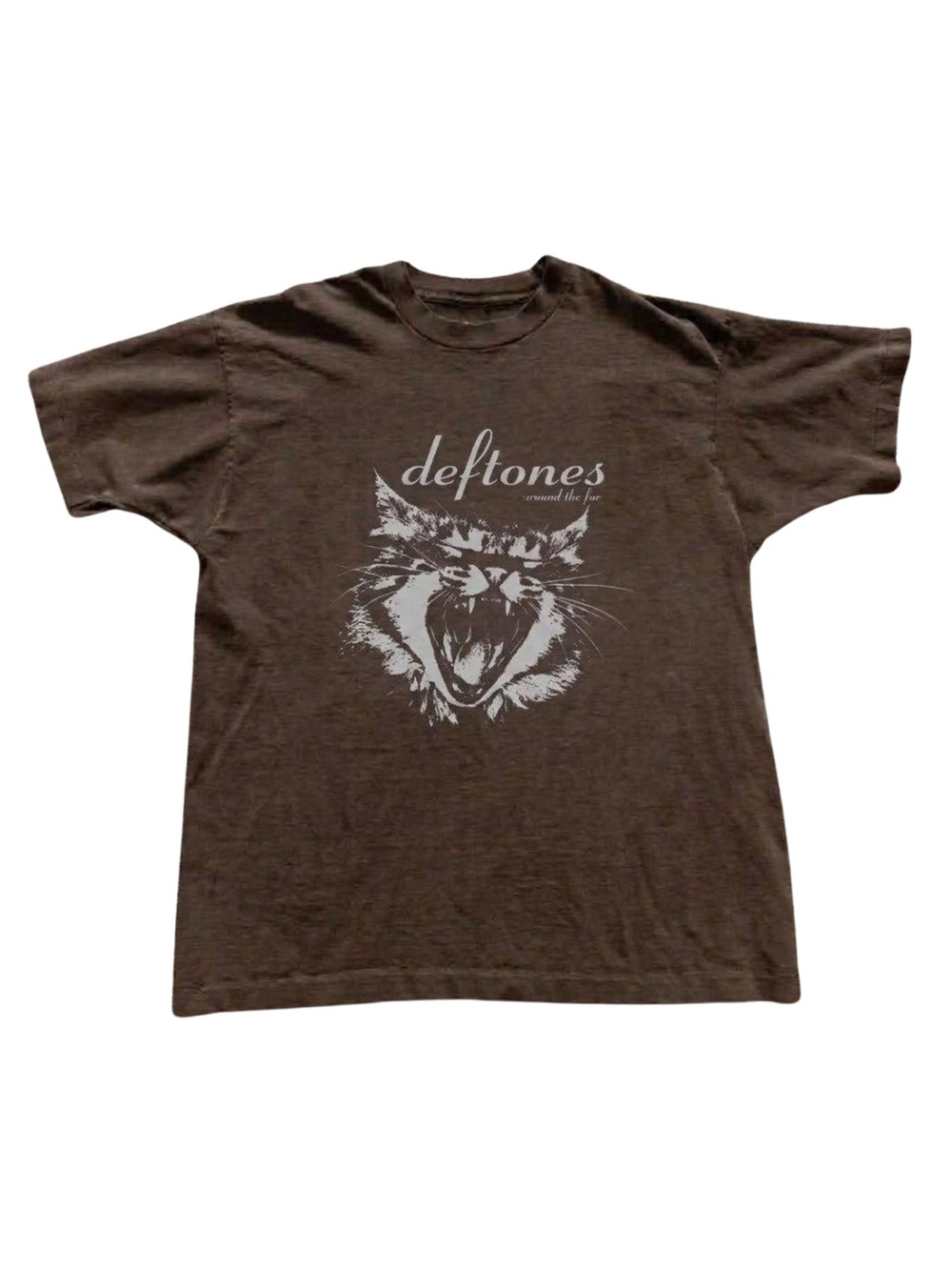 Gildan Deftone Brown Cat Graphic Tee